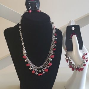 Paparazzi Necklace Earrings And Bracelet